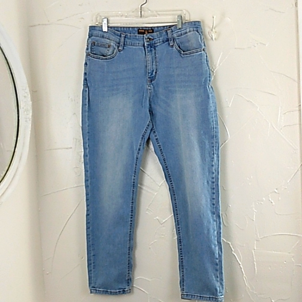Ring Of Fire Jeans Mens Size 34 X 30 Slim Fit Stretch Zip Fly 5 Po…